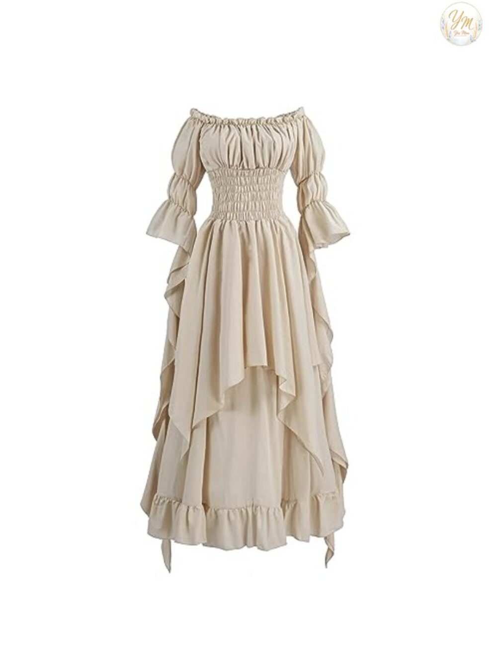 LTAKK Renaissance Dress Women Medieval Victorian Peasant Gothic Fairy Witch